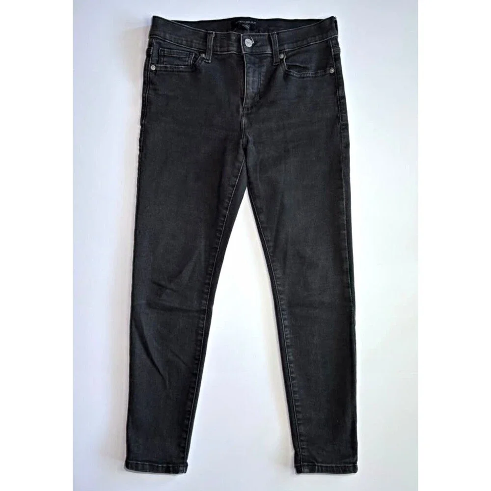 Banana Republic Men’s Skinny Black Wash Denim Jeans Mid Rise Pockets Cotton